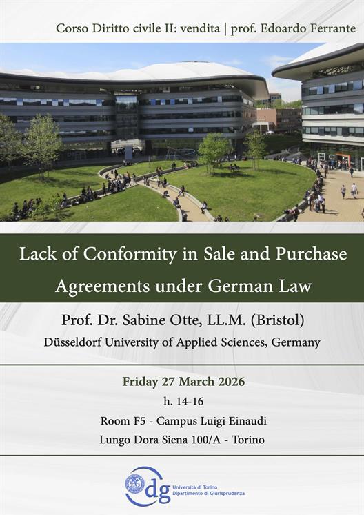 Prof. Dr. Sabine Otte: Gastdozentin an der Università degli Studi di Torino 